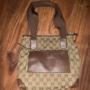 Vintage Gucci Canvas Tote